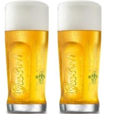 2 grolsch glazen